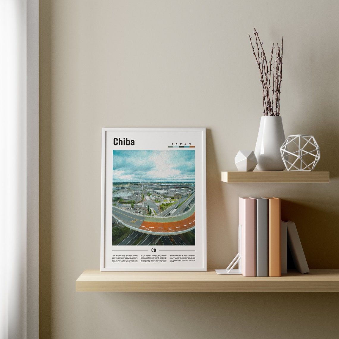 Chiba Poster Chiba Print Chiba Wall Art Asia Print Asia Poster Asia Photo Minimal Travel Poster - Image 3