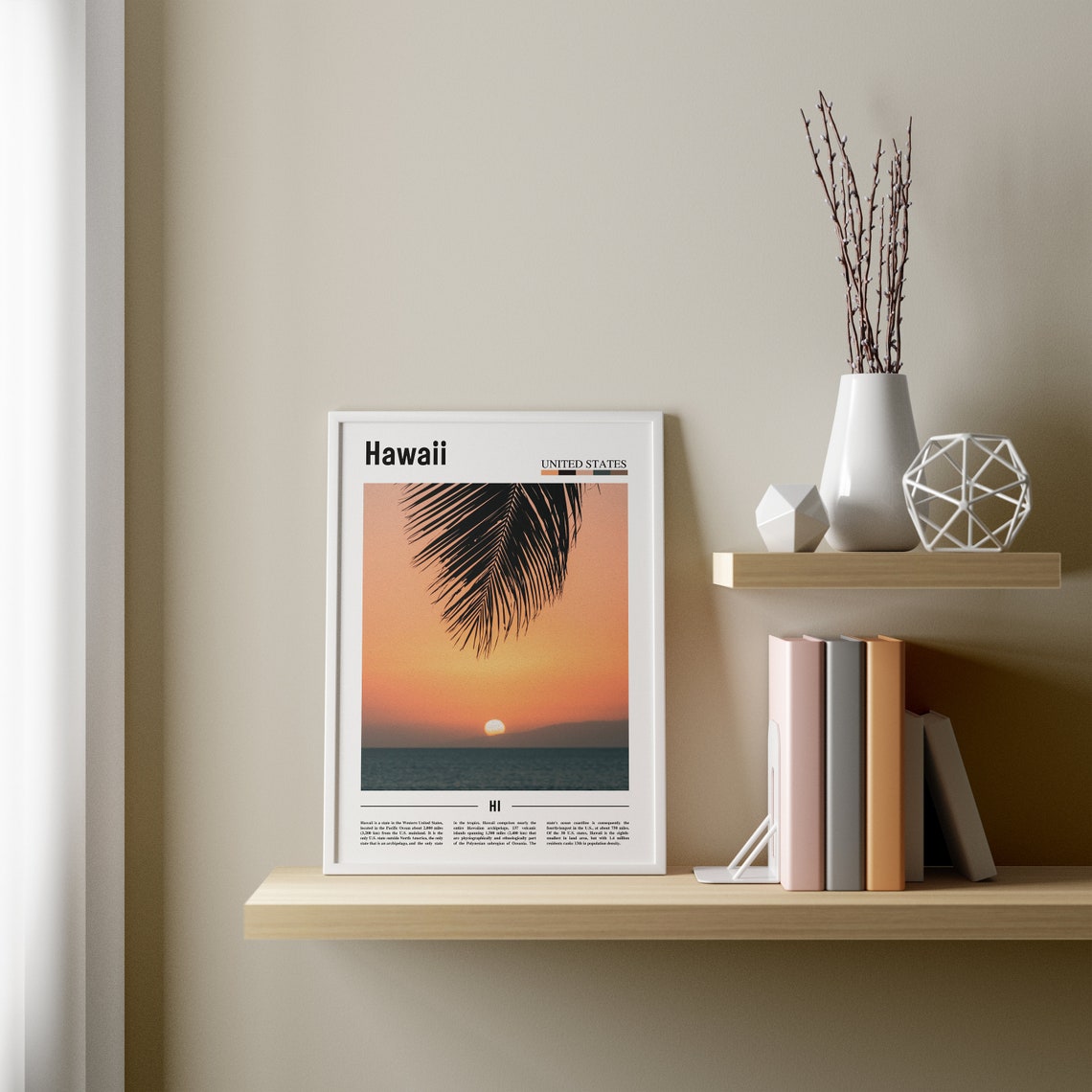 Hawaii Poster Hawaii Print Hawaii Wall Art United States Photo United States Poster United States Print Travel Poster - Image 2