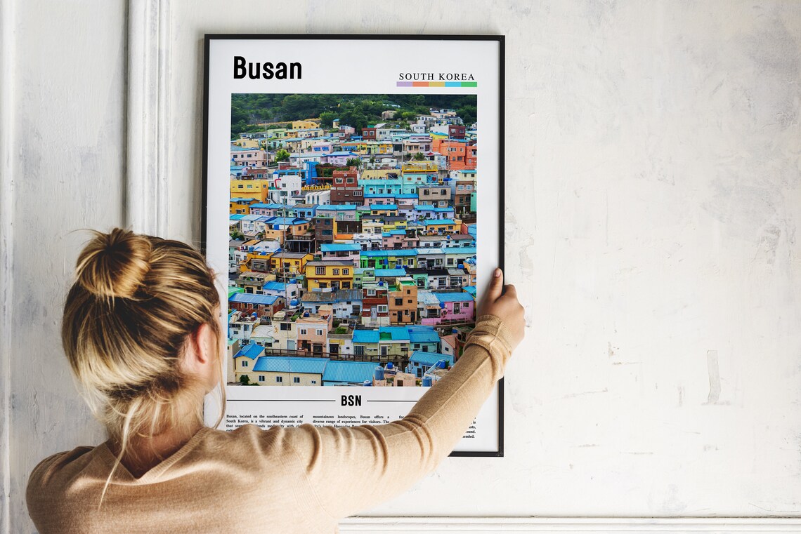 Busan Poster Busan Print Busan Wall Art Asia Print Asia Poster Asia Photo Minimal Travel Poster - Image 5