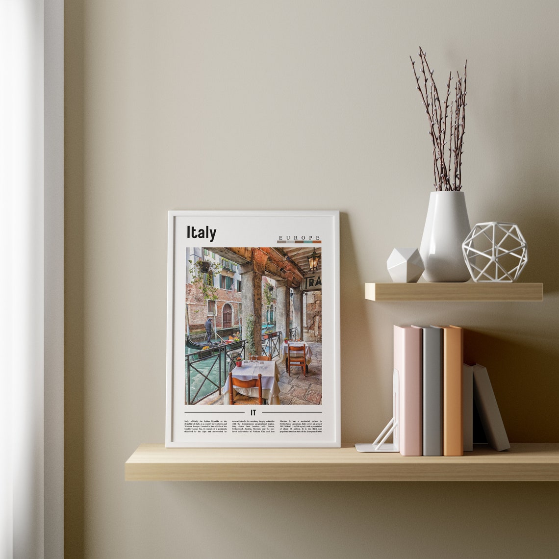 Italy Poster Italy Print Italy Wall Art Italy Photo Italy Poster Italy Print Italy Wall Art Minimal Travel Poster - Image 2