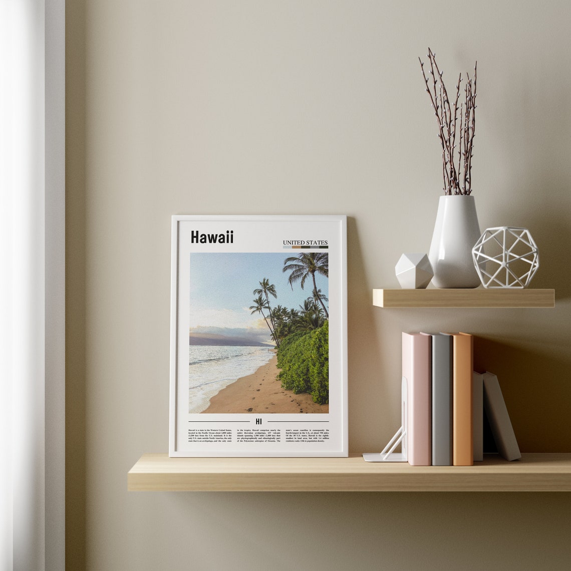 Hawaii Poster Hawaii Print Hawaii Wall Art United States Photo United States Poster United States Print Travel Poster - Image 3