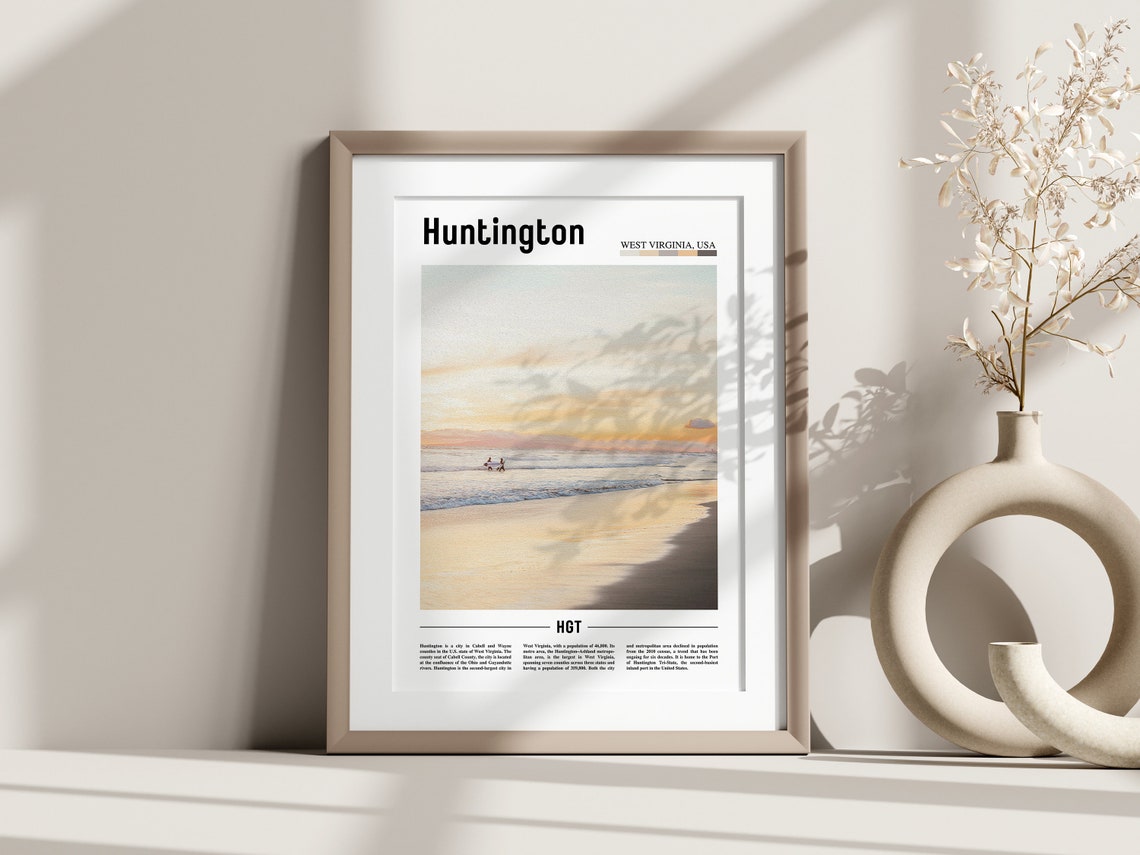 Huntington Poster Huntington Print Huntington Wall Art United States Photo United States Poster United States Print - Image 2