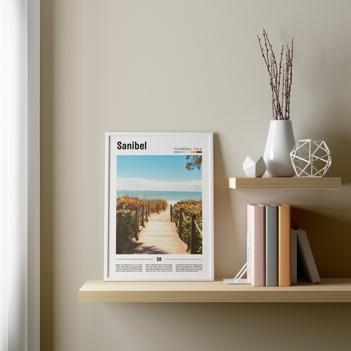 Sanibel Print Sanibel Poster Sanibel Wall Art Oil Painting Poster Colorful City Print City Artwork Travel Artwork Travel Wall Art - Image 3