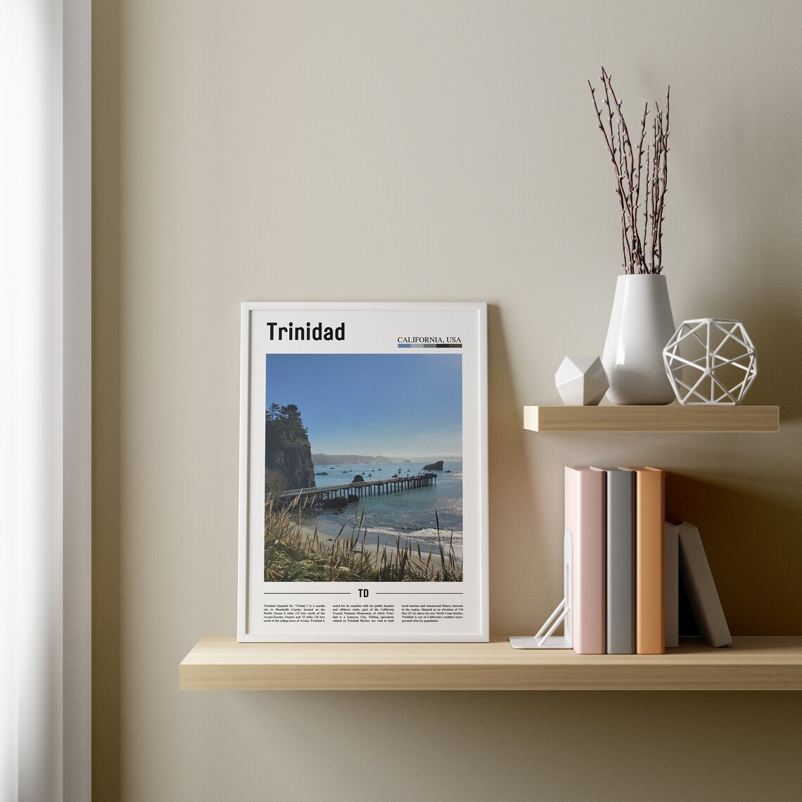 Trinidad Minimal Travel Poster, Oil Painting - Image 2