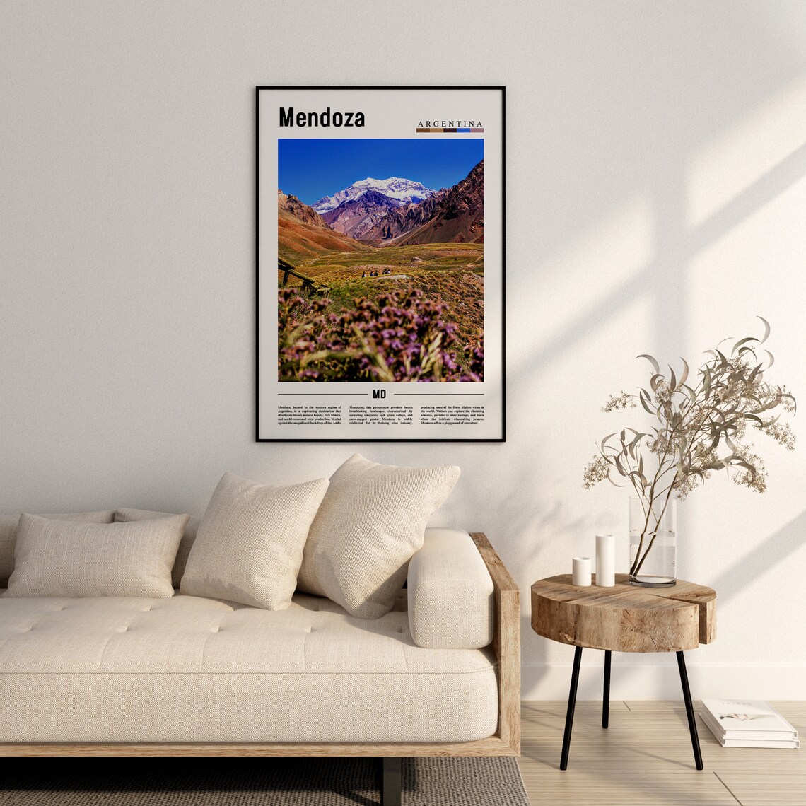 Mendoza Travel Poster, South America Art Print - Image 2