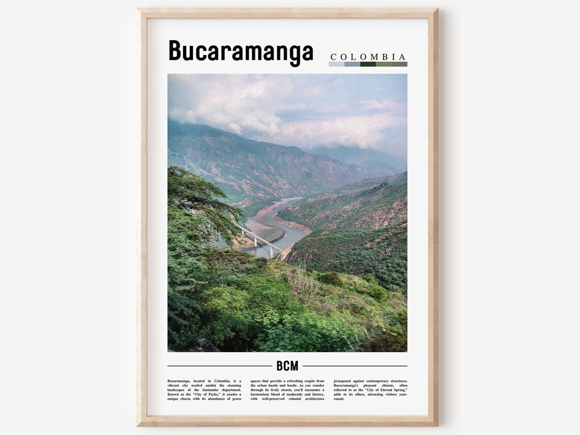 Bucaramanga, South America Travel Poster