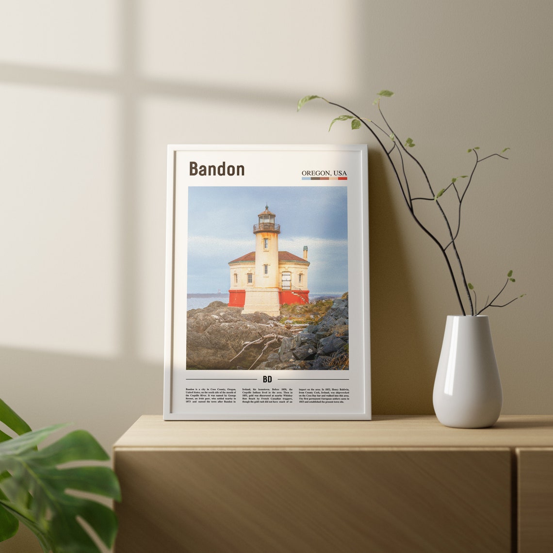Bandon Print Bandon Poster Bandon Wall Art Oil Painting Poster Colorful City Print City Artwork Travel Artwork Travel Wall Art - Image 2