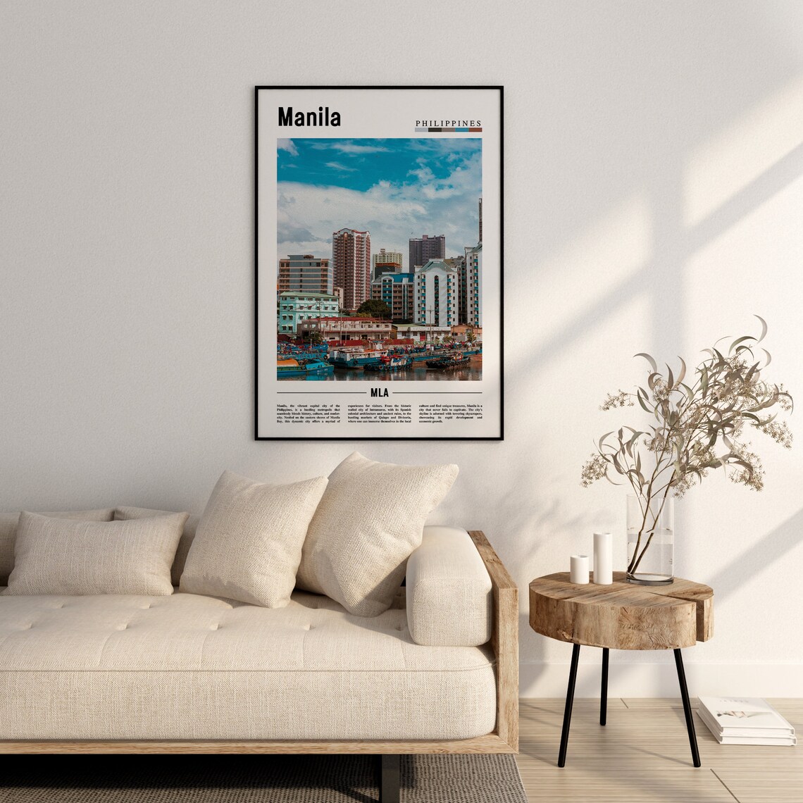 Manila Poster Manila Print Manila Wall Art Asia Print Asia Poster Asia Photo Minimal Travel Poster - Image 2