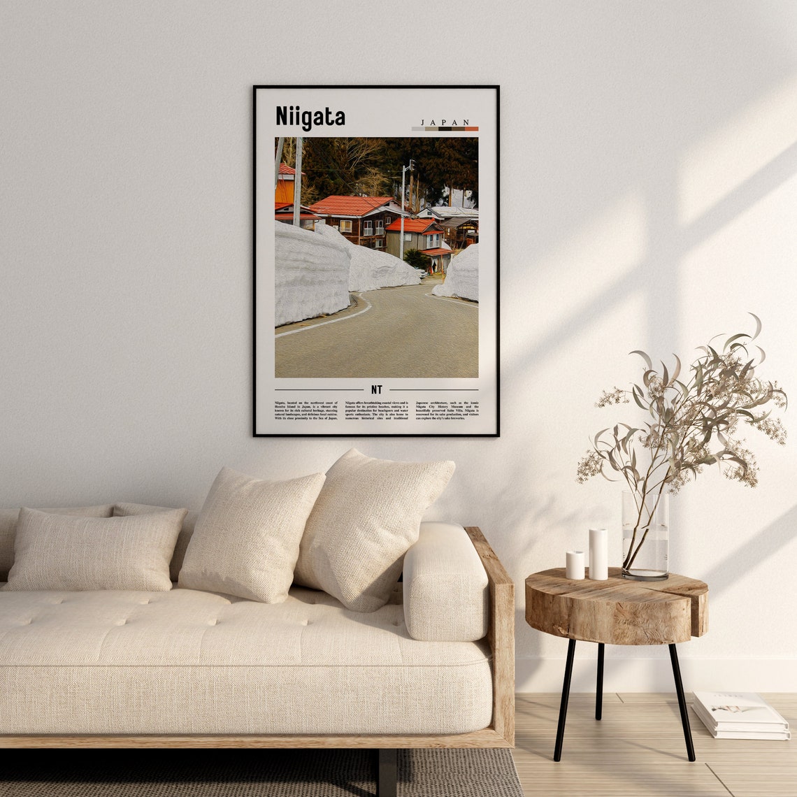 Niigata Poster Niigata Print Niigata Wall Art Asia Print Asia Poster Asia Photo Minimal Travel Poster - Image 2