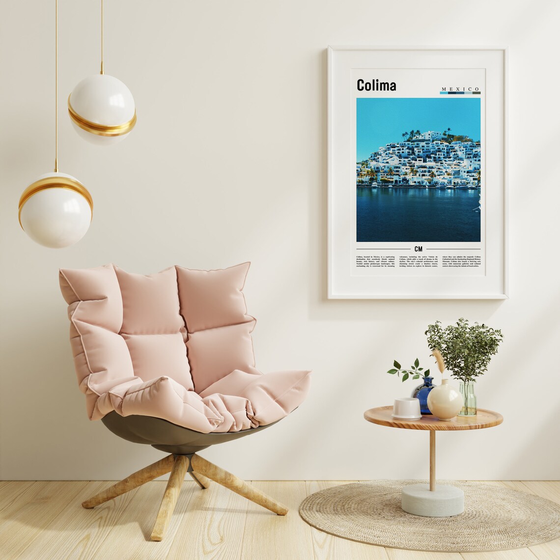 Colima Minimal Travel Poster, Oil Painting Style - Image 6