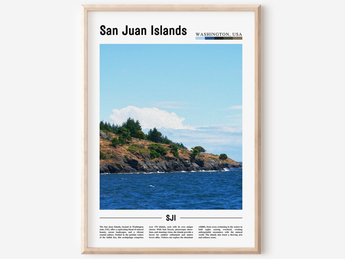 San Juan Islands Poster San Juan Islands Print San Juan Islands Wall Art United States Photo United States Poster United States Print