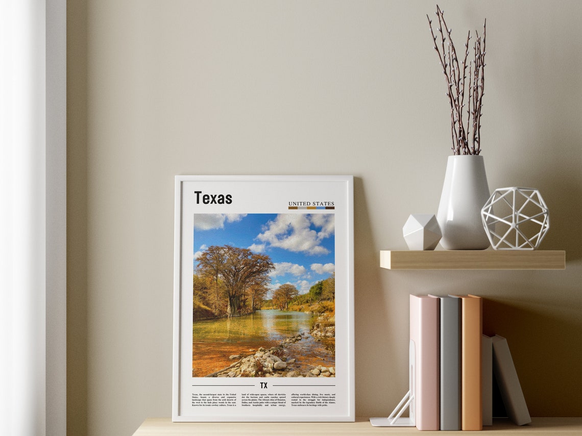 Texas Poster Texas Print Texas Wall Art Texas Photo United States Photo United States Poster United States Print - Image 3