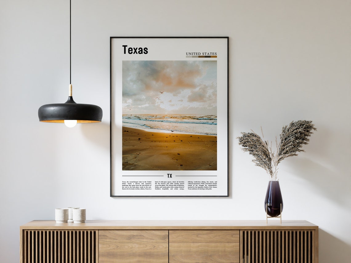 Texas Poster Texas Print Texas Wall Art Texas Photo United States Photo United States Poster United States Print - Image 4