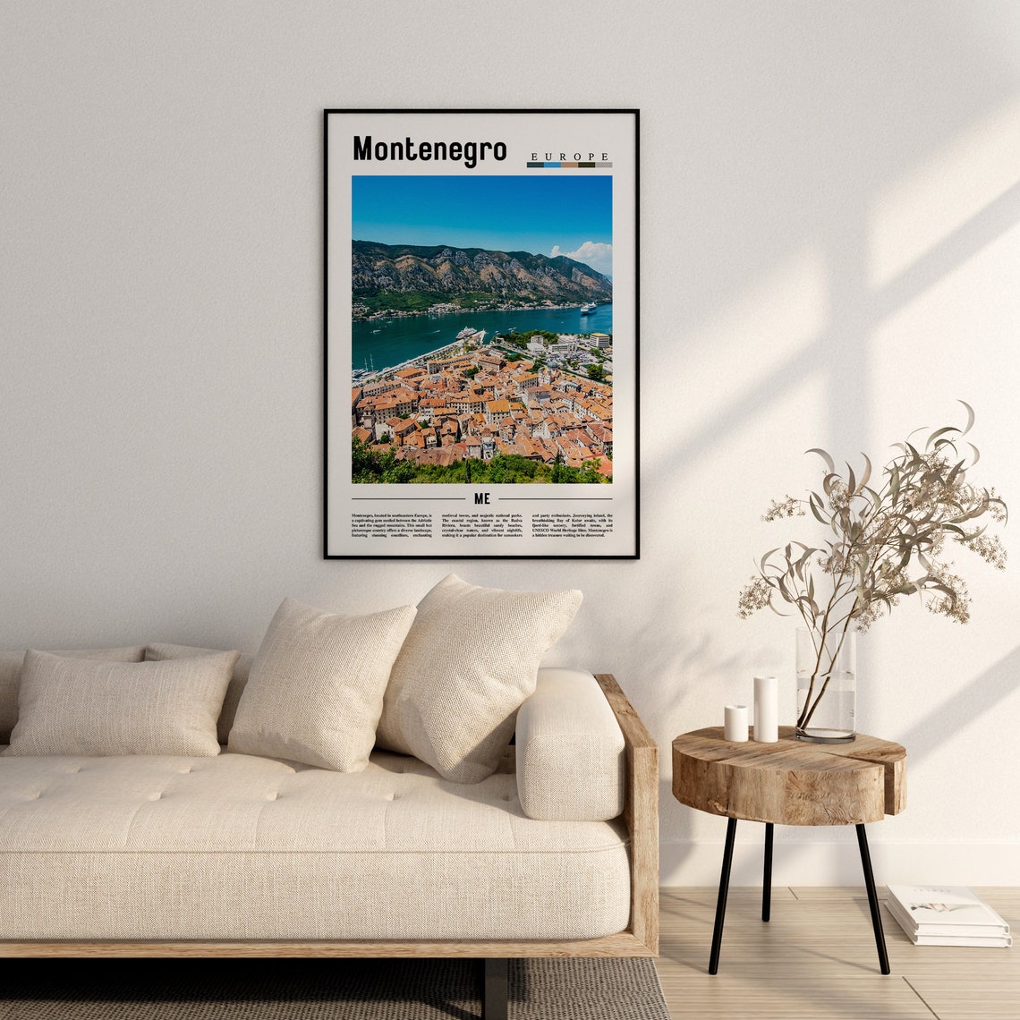 Montenegro Poster Montenegro Print Montenegro Wall Art Europe Photo Europe Poster Europe Print Travel Poster - Image 2