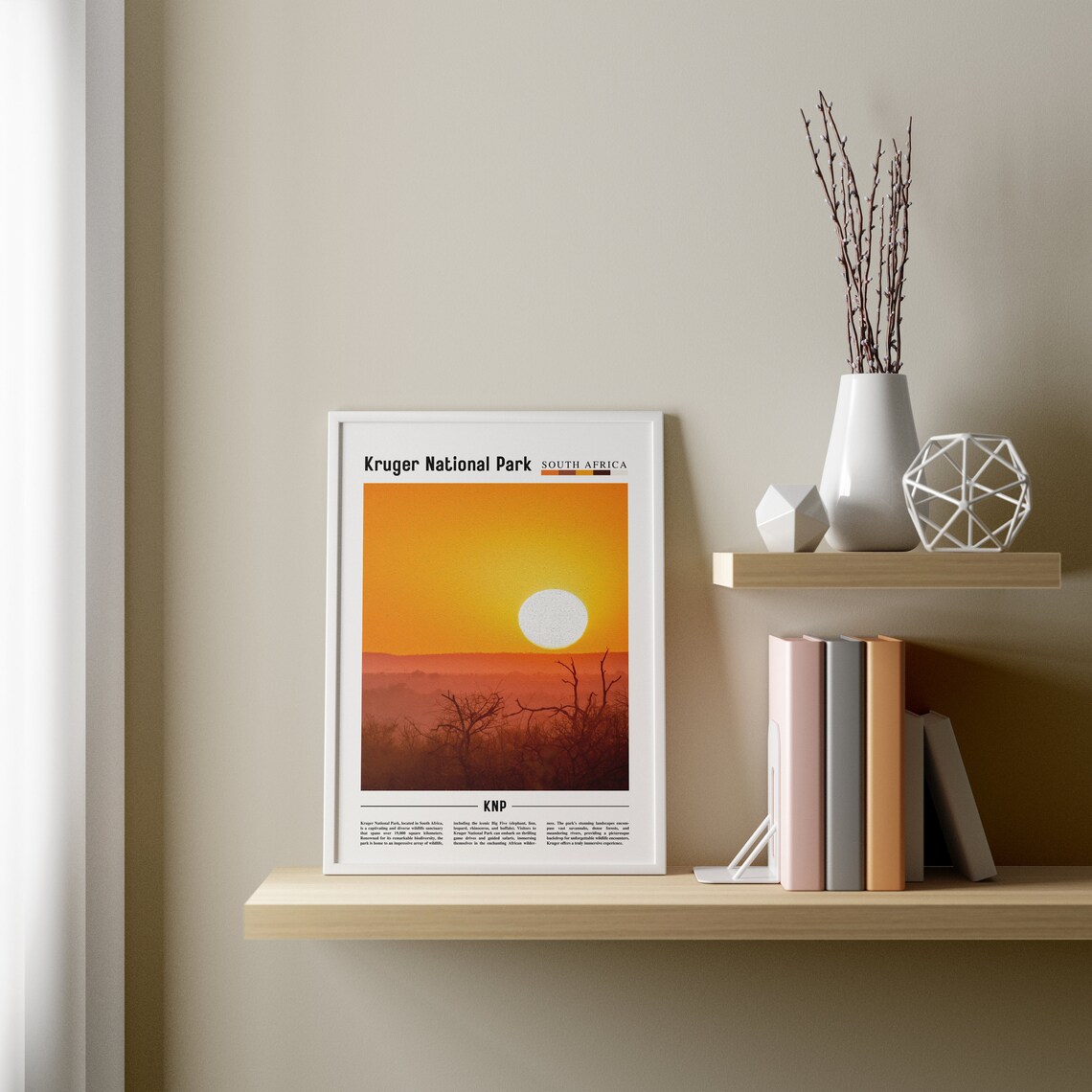 Kruger National Park Minimal Travel Poster - Image 4