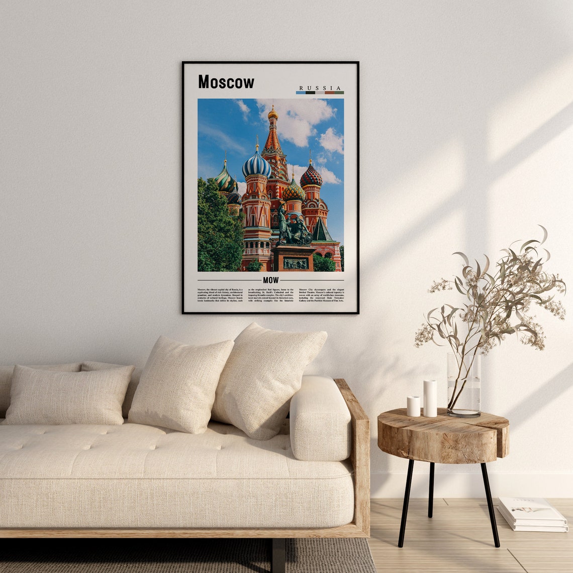 Moscow Poster Moscow Print Moscow Wall Art Europe Photo Europe Poster Europe Print Travel Poster - Image 2