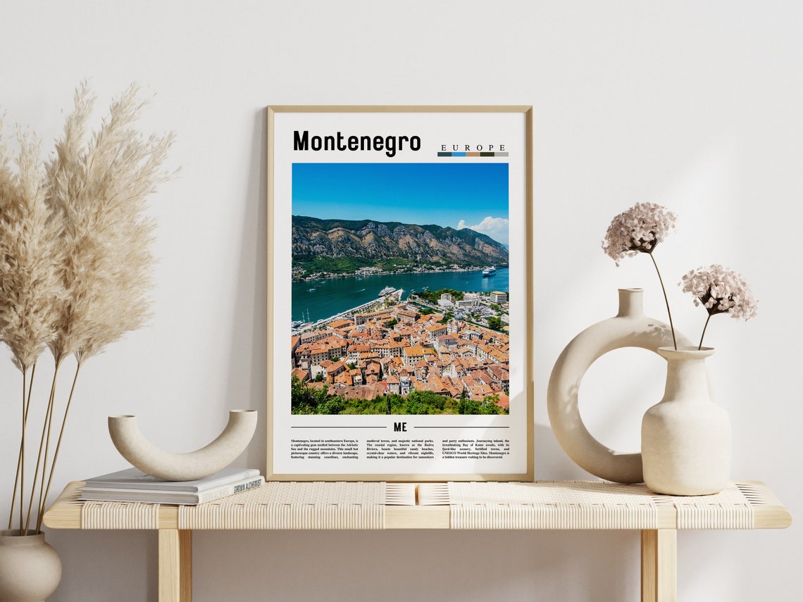 Montenegro Poster Montenegro Print Montenegro Wall Art Europe Photo Europe Poster Europe Print Travel Poster - Image 6