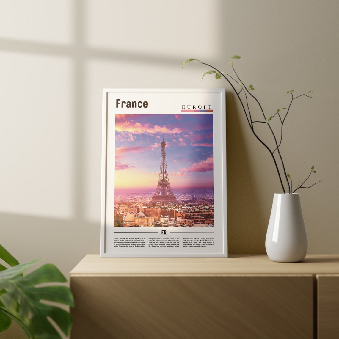 France Print France Poster France Wall Art Oil Painting Poster Colorful City Print City Artwork Travel Artwork Travel Wall Art - Image 2