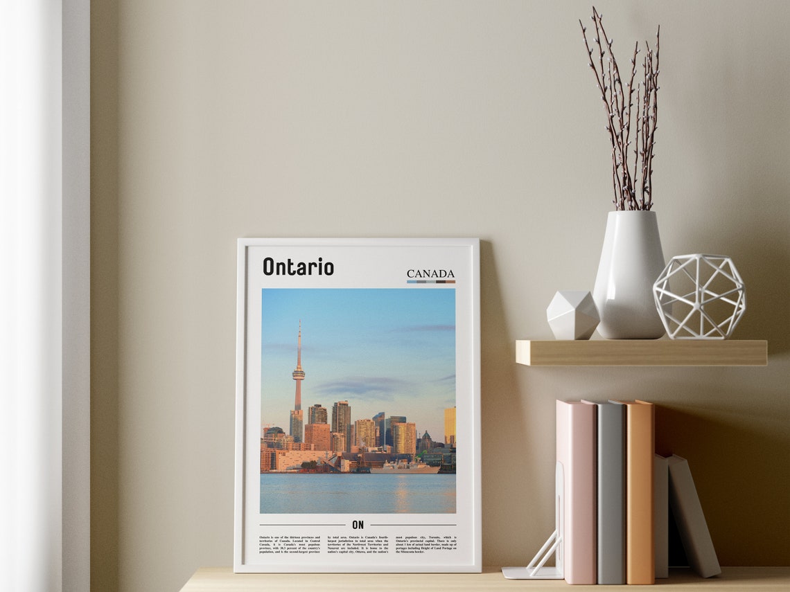Ontario Print Ontario Poster Ontario Wall Art Oil Painting Poster Colorful City Print City Artwork Travel Artwork Travel Wall Art - Image 3
