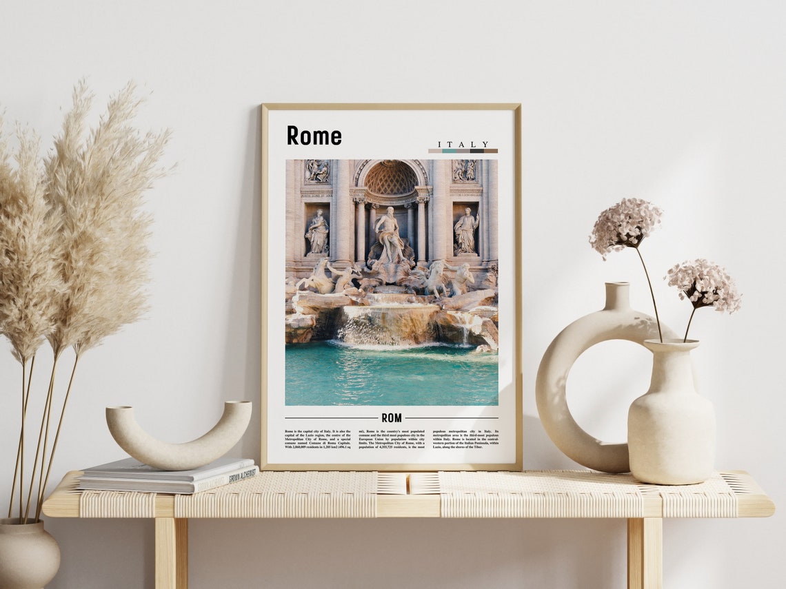 Rome Poster Rome Print Rome Wall Art Italy Photo Italy Poster Italy Print Italy Wall Art Minimal Travel Poster - Image 6