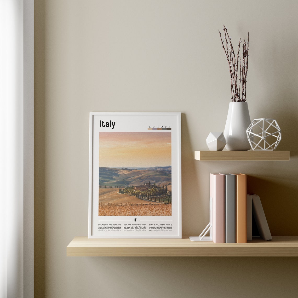 Italy Poster Italy Print Italy Wall Art Italy Photo Italy Poster Italy Print Italy Wall Art Minimal Travel Poster - Image 2