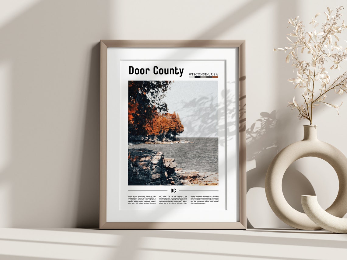 Door County Poster Door County Print Door County Wall Art United States Photo United States Poster United States Print - Image 3