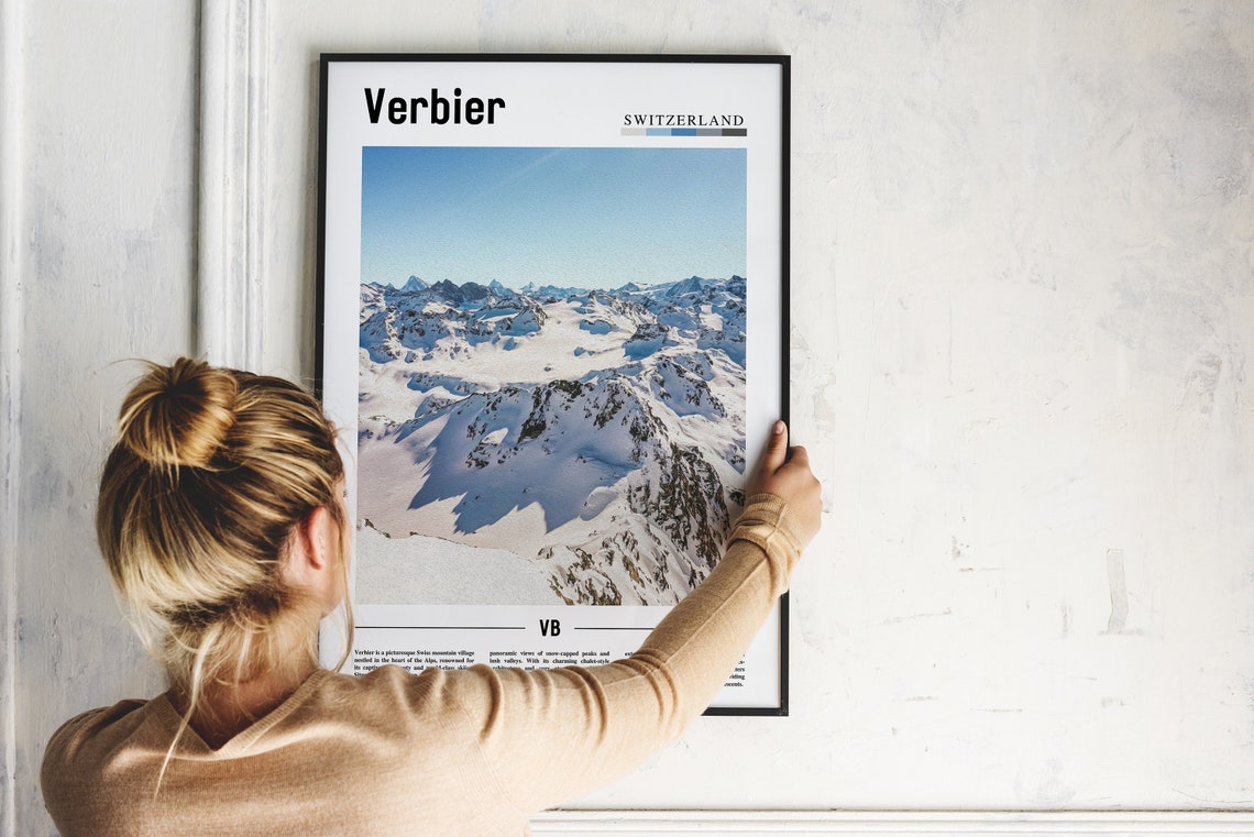 Verbier Poster Verbier Print Verbier Wall Art Europe Photo Europe Poster Europe Print Travel Poster - Image 5