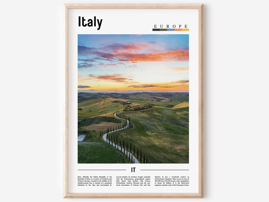 Italy Poster Italy Print Italy Wall Art Italy Photo Italy Poster Italy Print Italy Wall Art Minimal Travel Poster