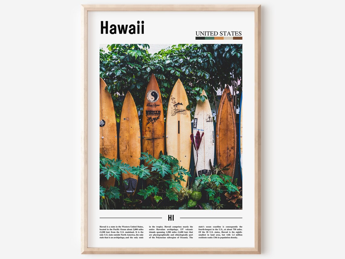 Hawaii Travel Poster, United States Photo