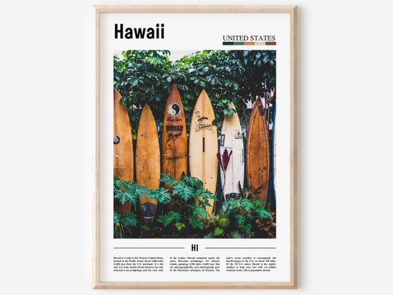 Hawaii Travel Poster, United States Photo
