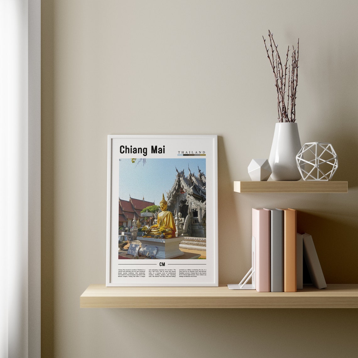 Chiang Mai Poster Chiang Mai Print Chiang Mai Wall Art Asia Print Asia Poster Asia Photo Minimal Travel Poster - Image 3