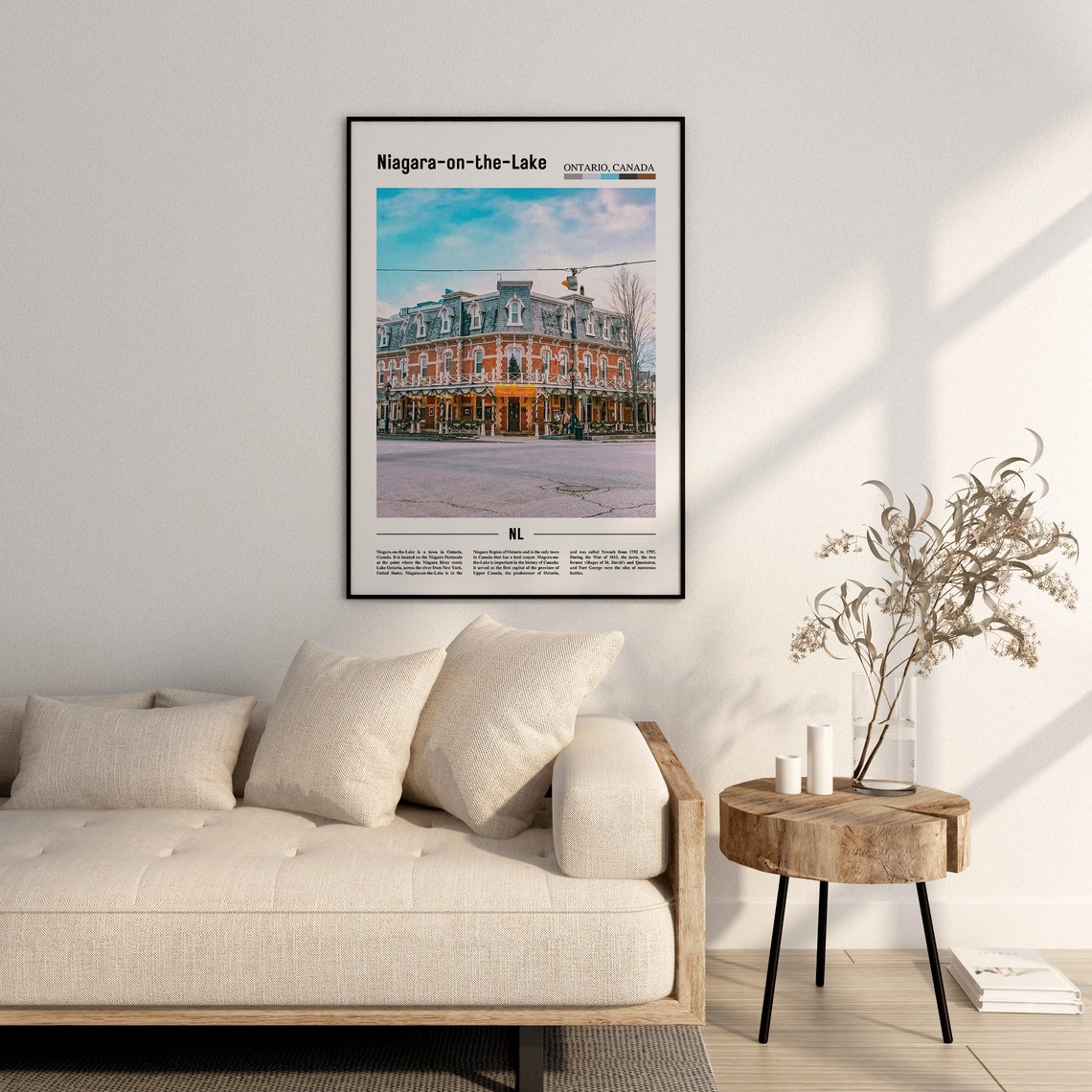 Niagara On The Lake Print Niagara On The Lake Poster Niagara On The Lake Wall Art Minimal Travel Print City Poster Oil Painting Poster - Image 2