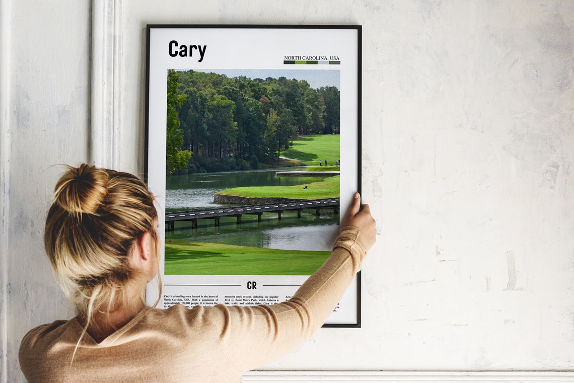 Cary Poster Cary Print Cary Wall Art United States Photo United States Poster United States Print - Image 4