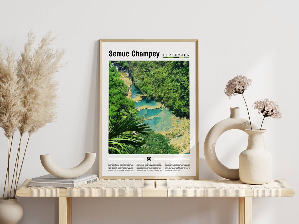 Semuc Champey Travel Poster, Central America - Image 6