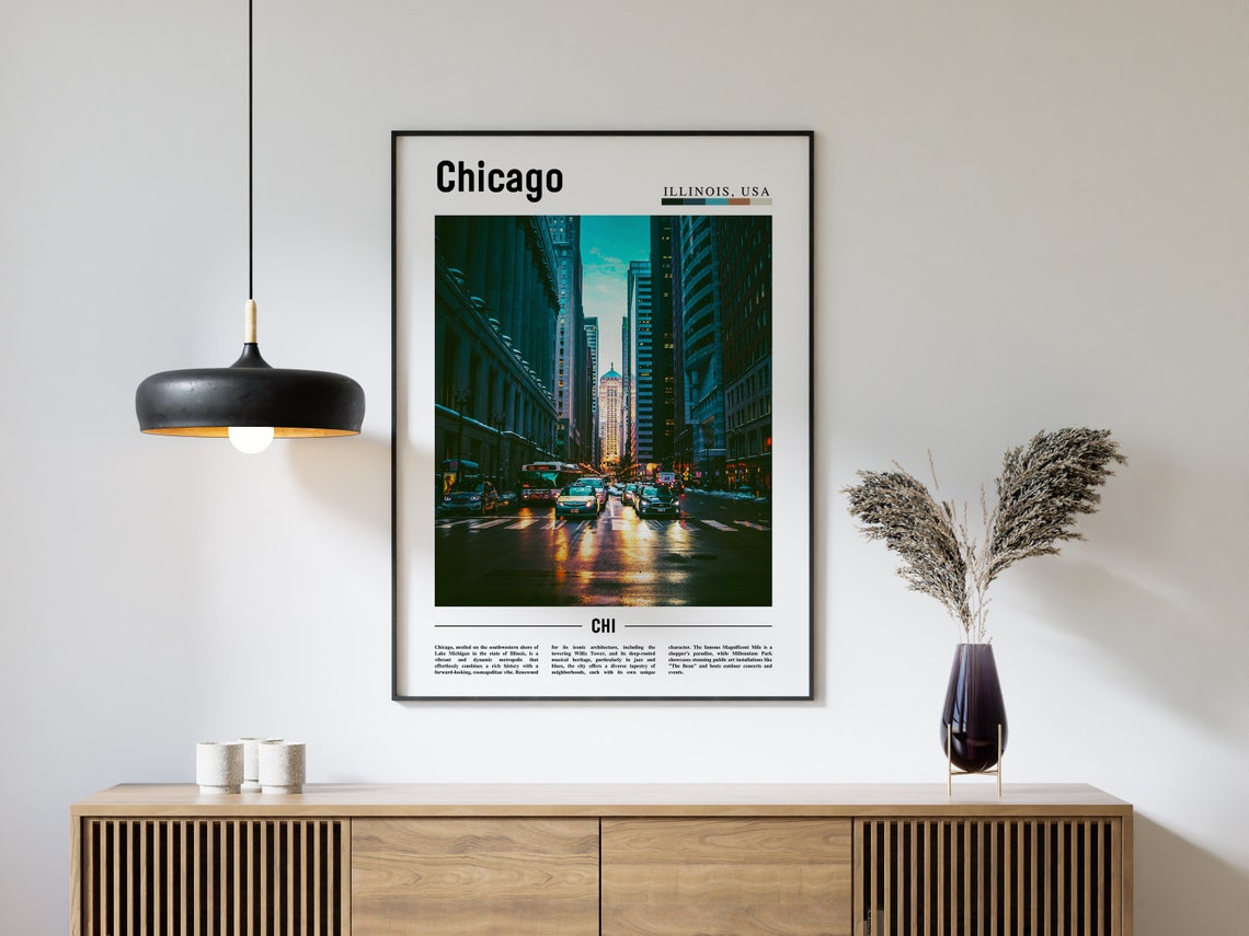 Chicago Print Chicago Poster Chicago Wall Art United States Photo United States Poster United States Print - Image 4