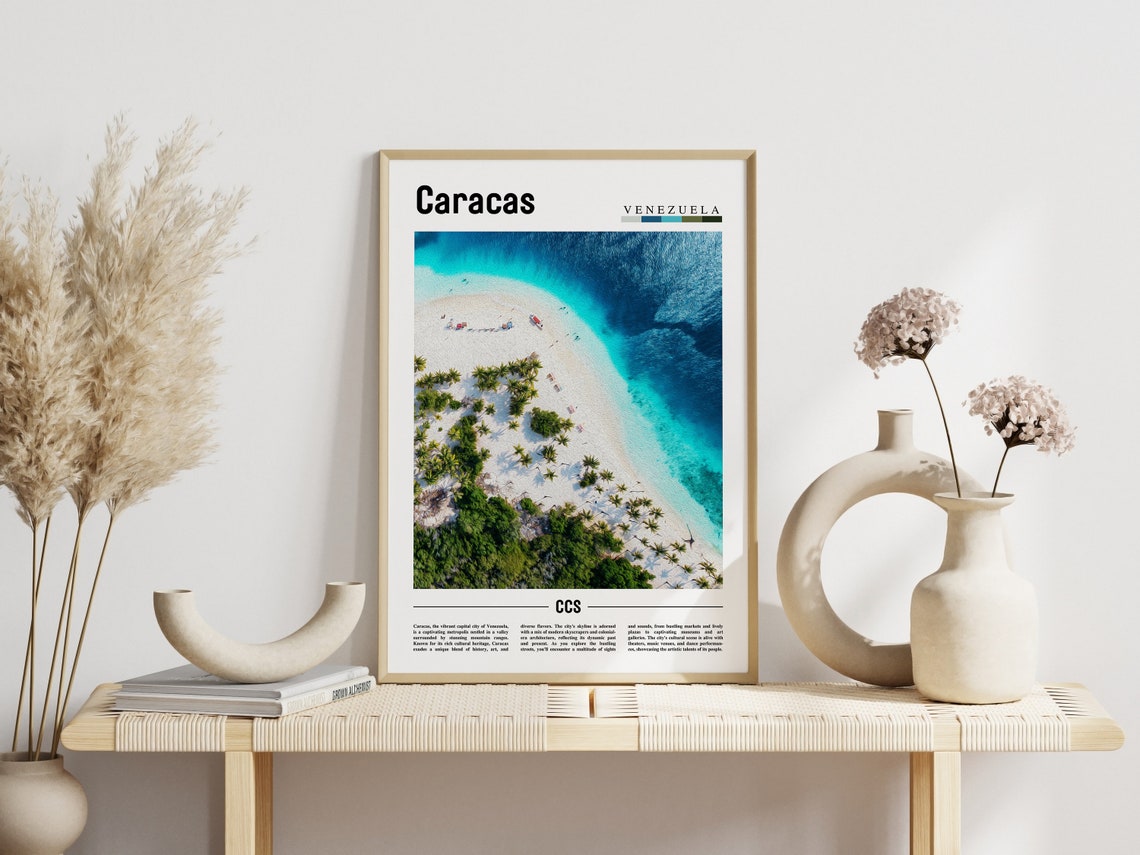 Caracas Poster Caracas Print Caracas Wall Art South America Poster South America Print Travel Poster - Image 6