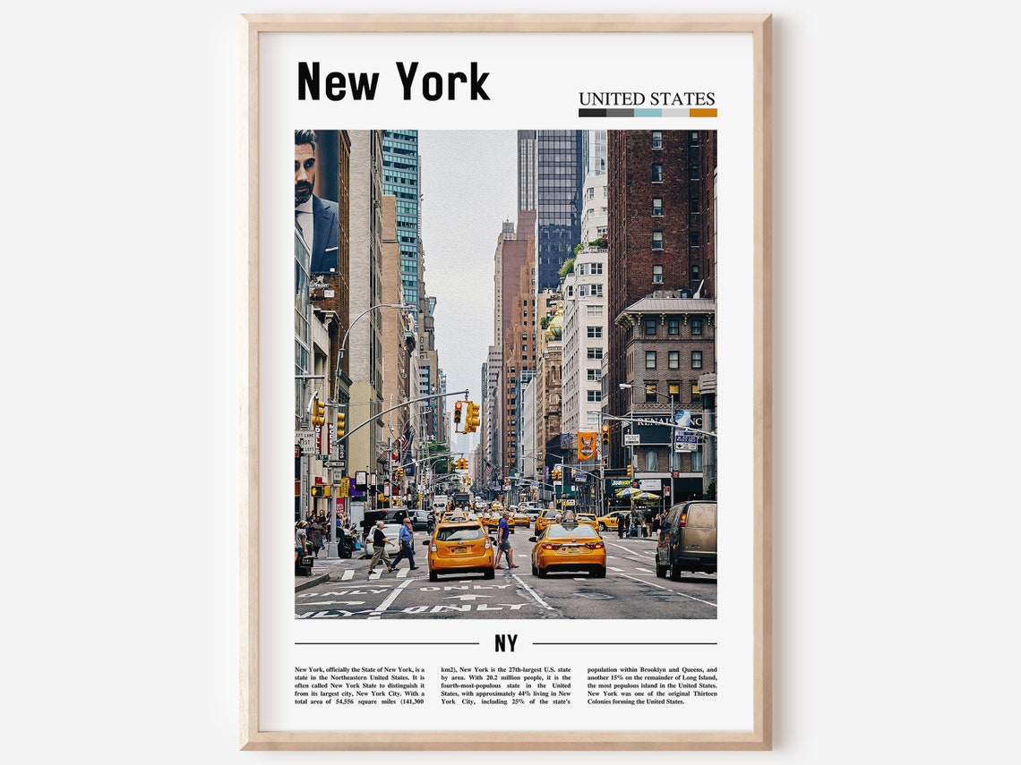 New York Poster New York Print New York Wall Art United States Photo United States Poster United States Print Travel Poster
