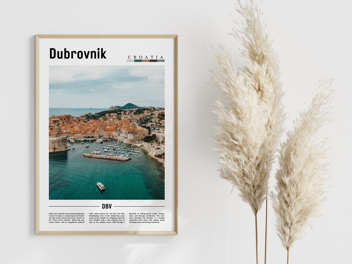 Dubrovnik Poster Dubrovnik Print Dubrovnik Wall Art Europe Photo Europe Poster Europe Print Travel Poster - Image 4