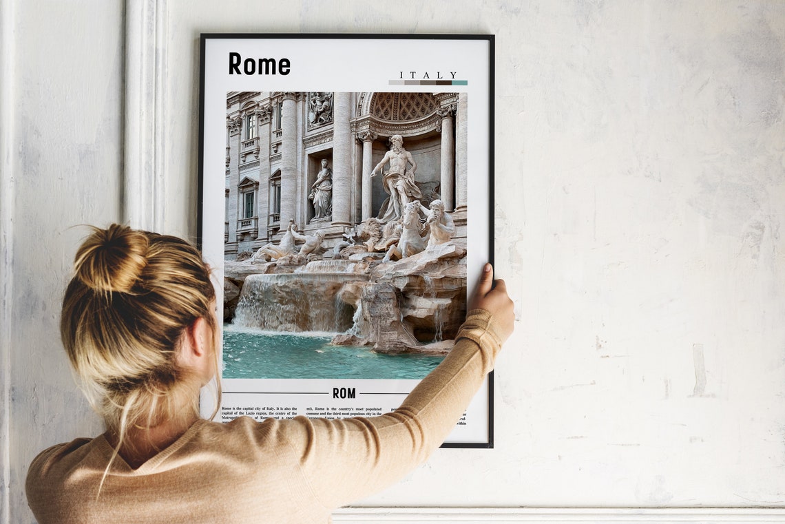 Rome Poster Rome Print Rome Wall Art Italy Photo Italy Poster Italy Print Italy Wall Art Minimal Travel Poster - Image 5