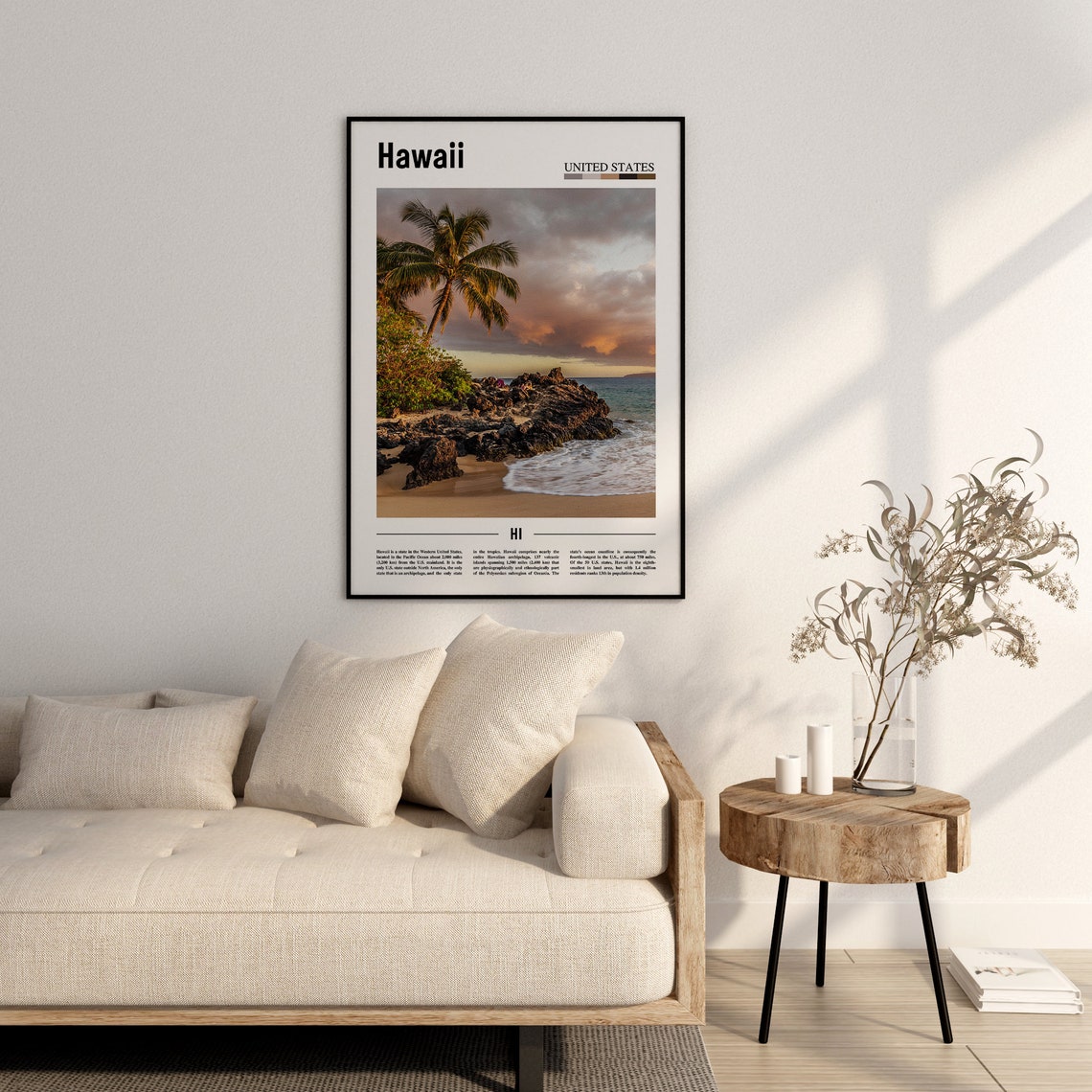 Hawaii Poster Hawaii Print Hawaii Wall Art United States Photo United States Poster United States Print Travel Poster - Image 2