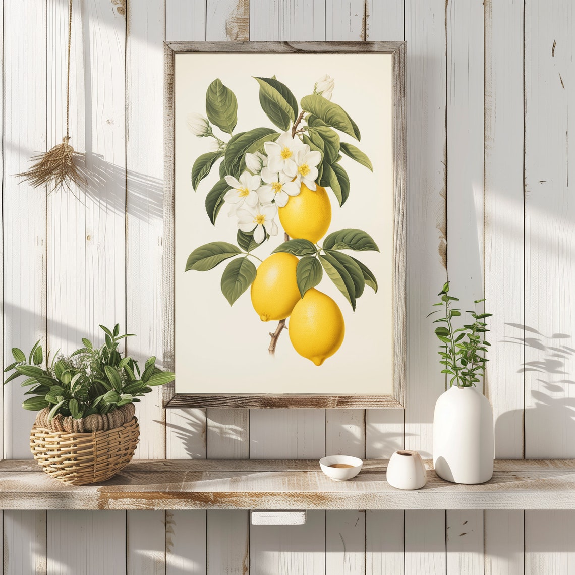 Vintage Lemons Poster, Retro Citrus Kitchen Art - Image 4