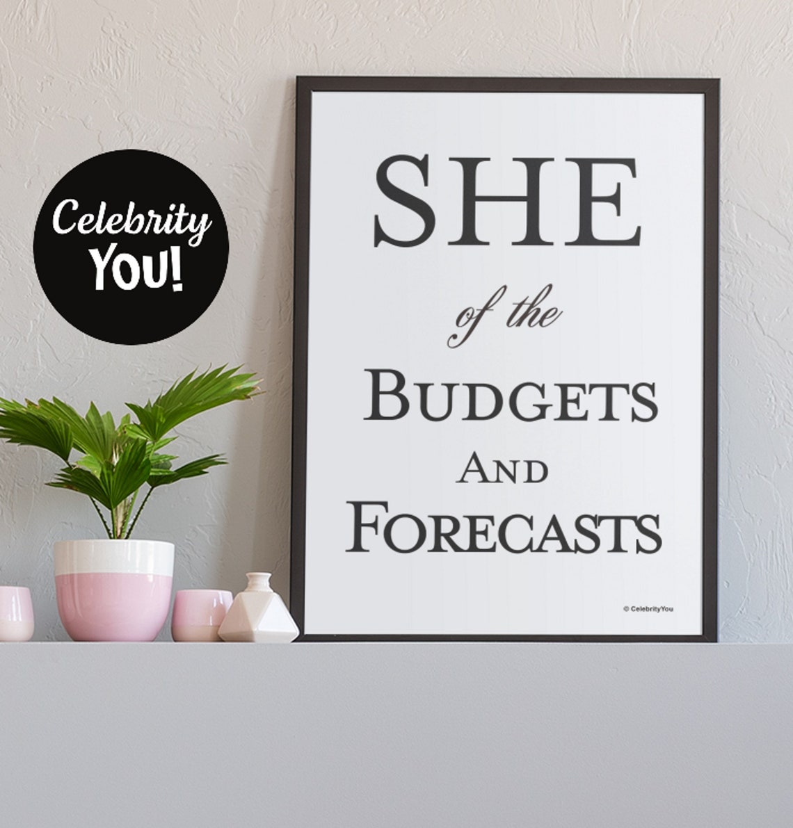 She Of The Budgets And Forecasts Funny Finance Office Poster Gift - Image 2