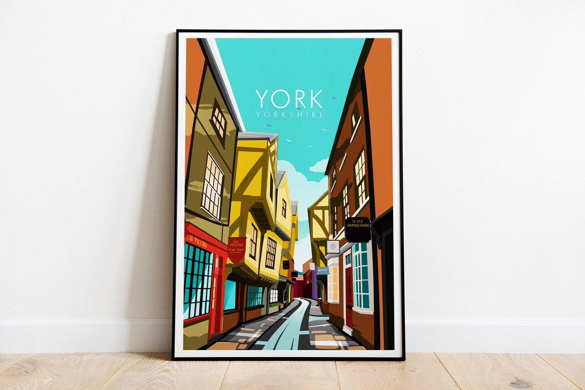 York Print UK Art Print, Abstract Modern - Image 2