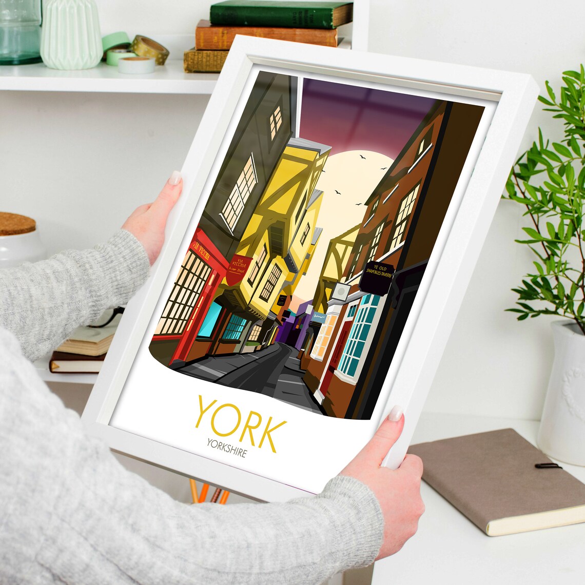 Visit York Yorkshire Travel Poster Art Print - Image 3