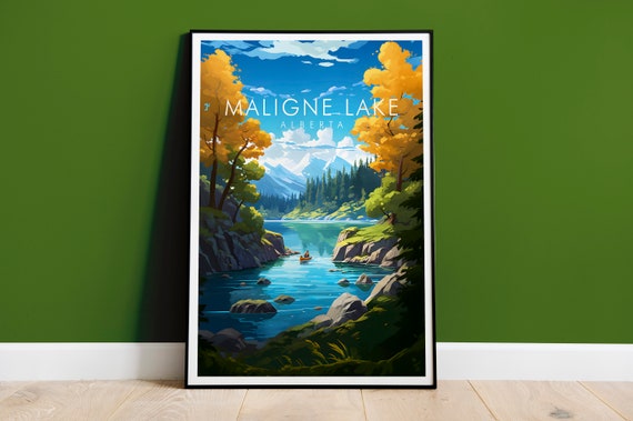 Maligne Lake Print Canada Jasper National Park