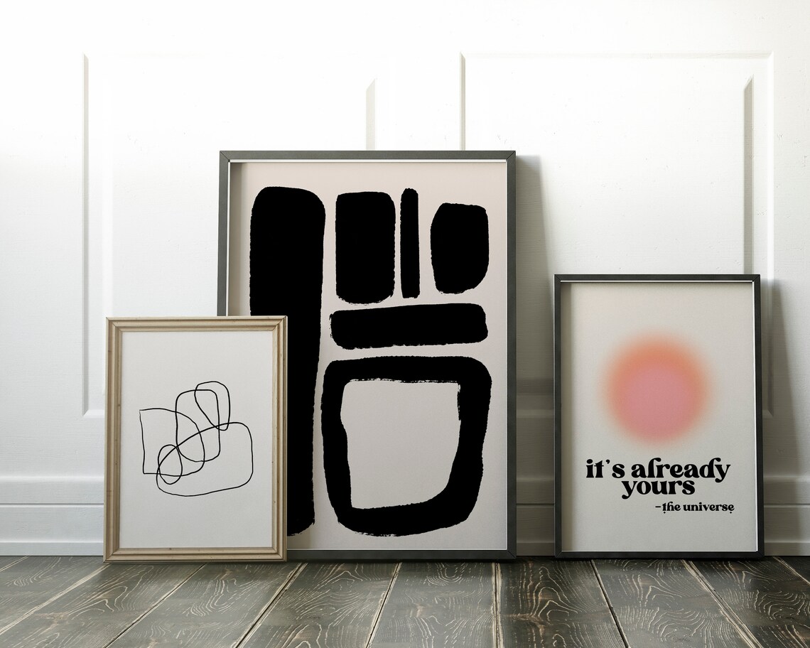 Manifestation Art Print, Retro 70s Trendy Decor - Image 2