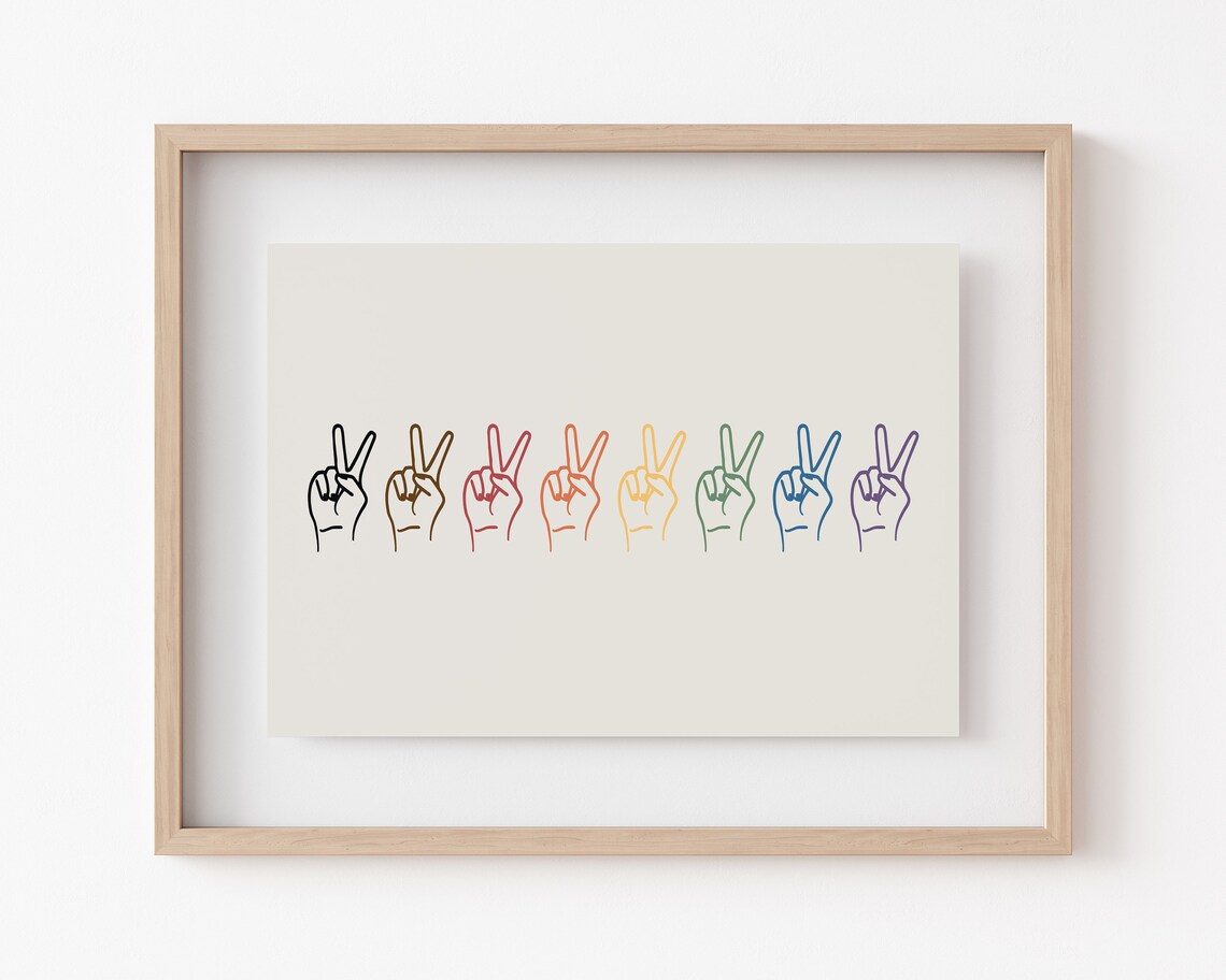 Subtle Pride Art Print, LGBTQ Office Decor - Image 2