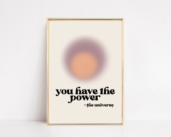 Affirmation Retro Manifestation Poster Print