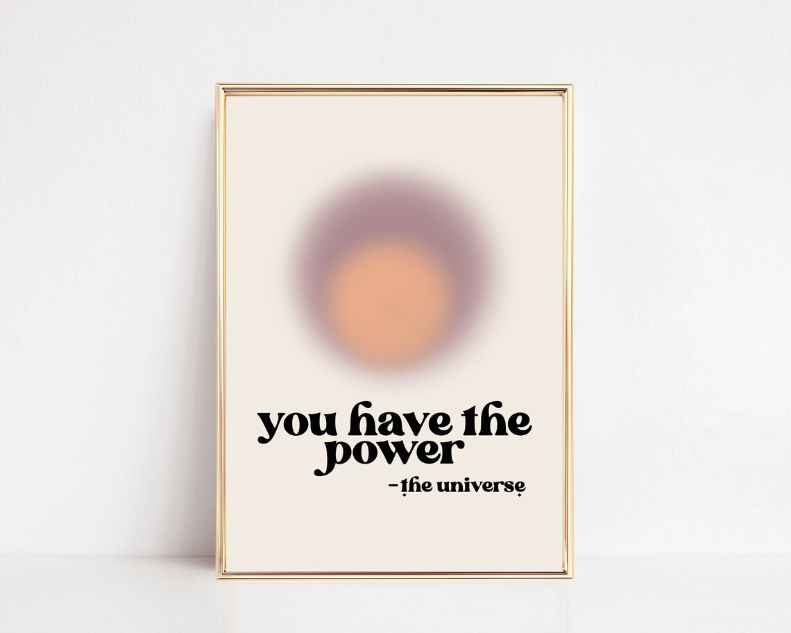 Affirmation Retro Manifestation Poster Print