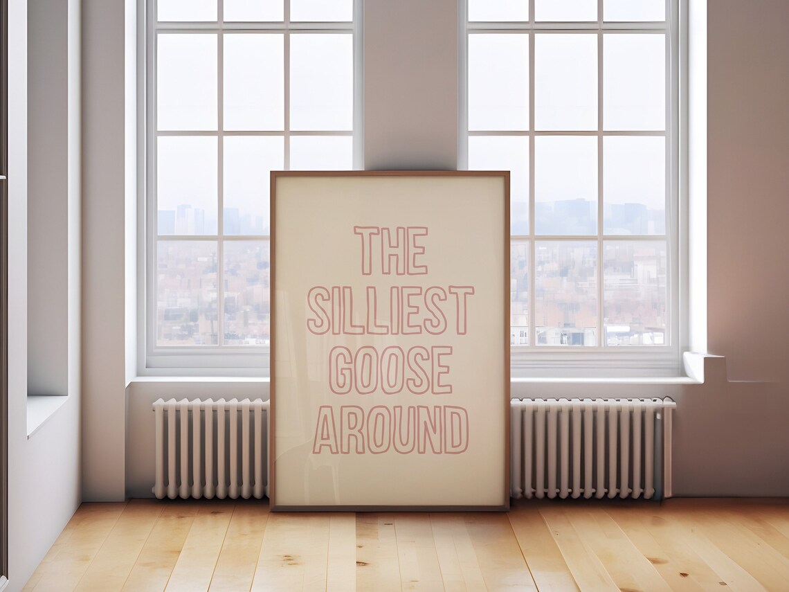 Silly Goose Girls Nursery Decor Art Print - Image 2